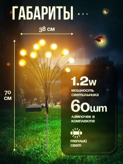 NOLA HOME Уличный светильник, 1.2W, количество ламп:60шт