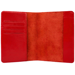 Обложка на паспорт «Waves». Цвет красный