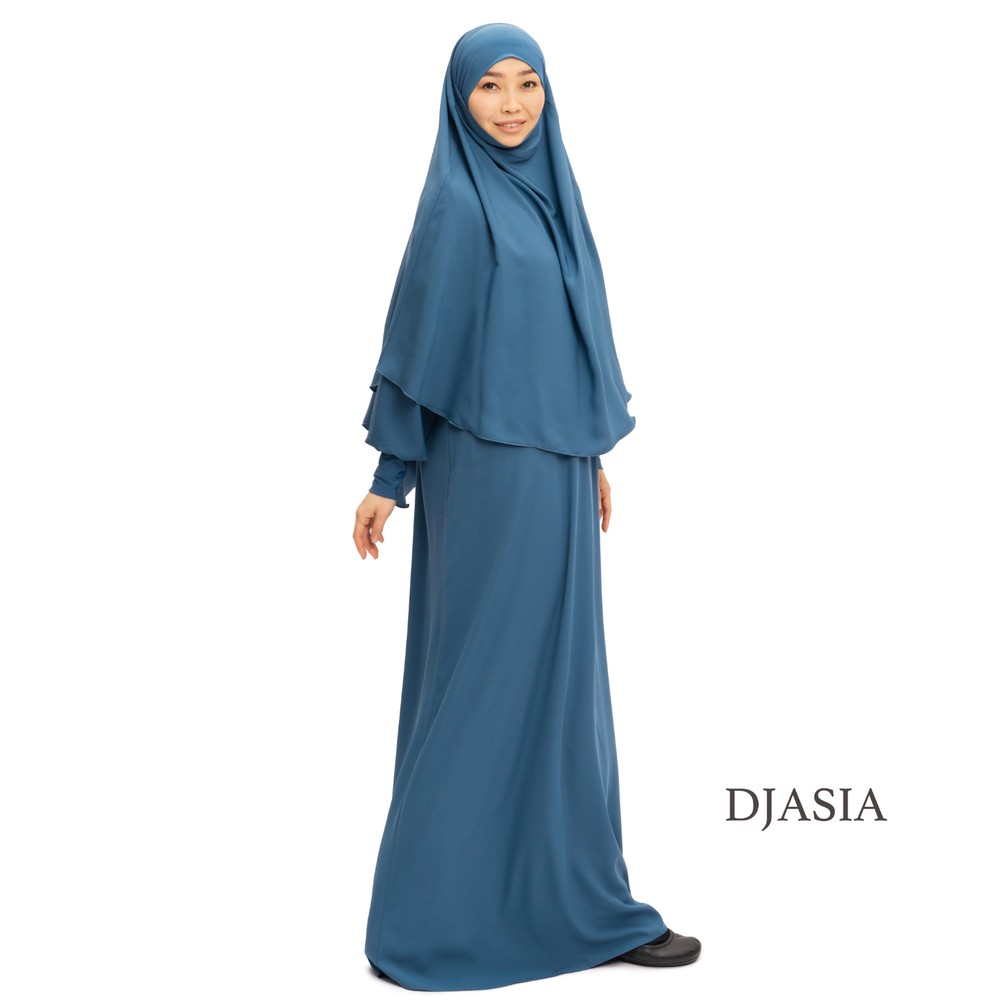 SET: DRESS WITH KHIMAR FROM MEDINA SILK (One size)