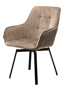 Стул MAVERICK 360 град. поворот. BLUVEL-40 BEIGE/ черный каркас, М-City