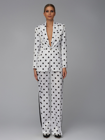 Пижамный костюм в горох