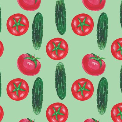 Огурцы, помидоры