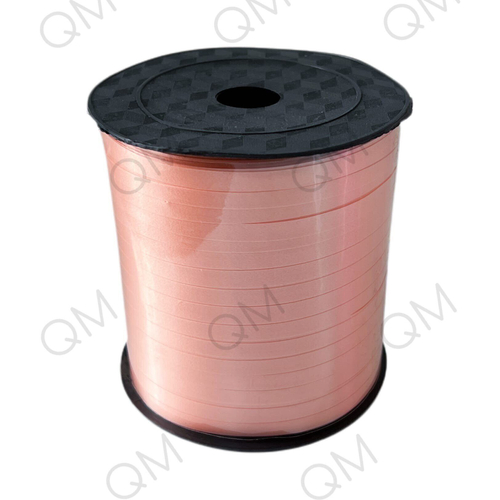 Лента декоративная матовая 0,5 см х 225 м (персиковый)