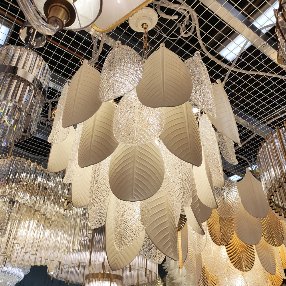 Люстра Cloyd TRAPESUND C19 / Ø62 см - бел.керамика - золото (арт.10662)