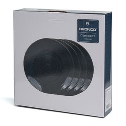 НАБОР ТАРЕЛОК ОБЕДЕННЫХ BRONCO "CONCEPT" 4 ШТ. 27,5 СМ СИНИЙ