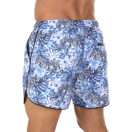 Мужские шорты для плавания голубые с принтом DOREANSE 3834