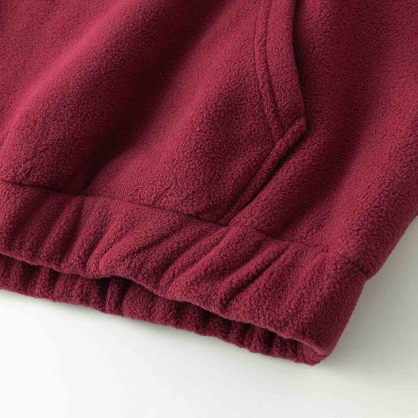 Толстовка Turbo fleece бордовая / темно-зеленая - фото 7