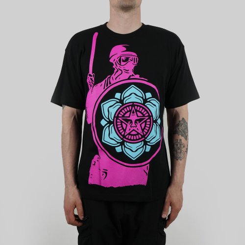 Футболка мужская Obey Riot Cop Peace Shield артикул:167292638 - купить в магазине Дайс