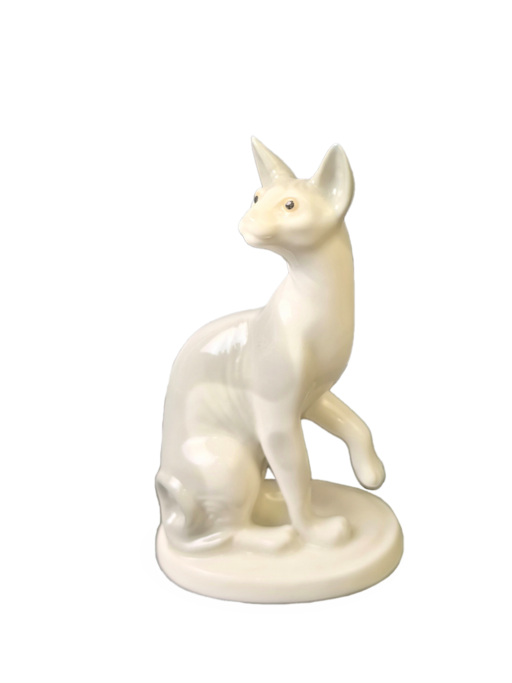 Фарфоровая статуэтка (миниатюра) "Кошка - сфинкс" ИФЗ