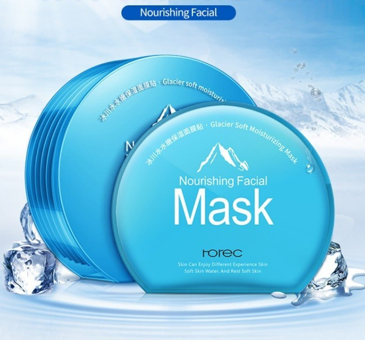 Маска тканевая Rorec укрепляющая с центеллой и ледниковой водой, 30 гр