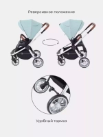 Коляска детская "FLEX" RA084 Ocean Green