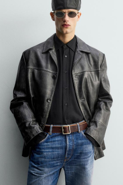 ZARA ДЖИНСЫ ПРЯМОГО КРОЯ ДЛИНОЙ ДО ЩИКОЛОТКИ - LIMITED EDITION, ВЫЦВЕТШИЙ СИНИЙ