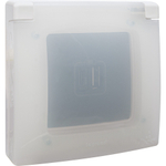 Рамка с защитной крышкой IP44 белый ETIKA Legrand