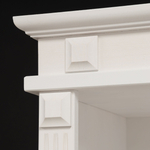 Книжный шкаф стеллаж белый с полками Харви из массива сосны