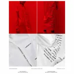 Купить Рубашка-платье Futureisnown Media Radiation Damping shirt Белая Рубашка-платье Futureisnown Media Radiation Damping shirt Белая