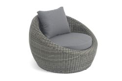 "Барселона" кресло из искусственного ротанга, цвет графит