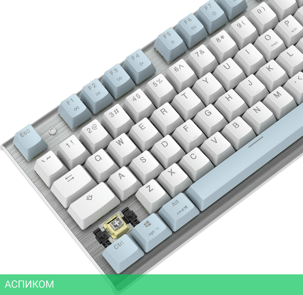 Клавиатура A4Tech Fstyler Neon синий/белый (FS100)