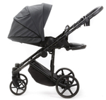 Детская коляска Adamex Zico Deluxe New 3 в 1 ZN-SA05 ТЕМНО-СЕРАЯ КОЖА