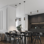 359338 OVER NT24 318 черный Светильник накладной светодиодный IP20 LED 10W/3W 3000K 1090Лм 170-265V ARISTO