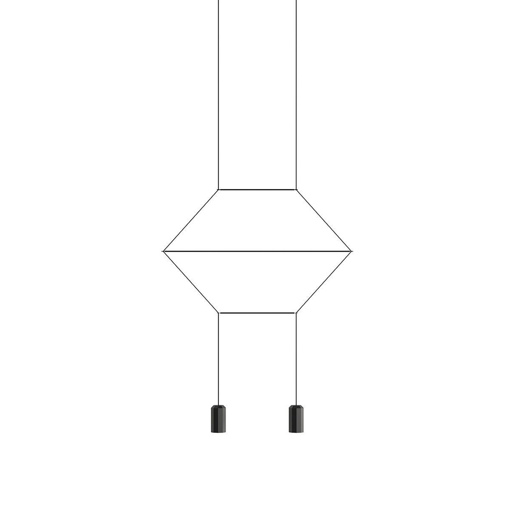 Подвесной дизайнерский светильник  Wireflow 0320 2D by Vibia