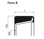 Адаптер Goetze 76.91-61 00341616 из маслостойкого эластомера с гофрированным внешним профилем типа B, размером: 478x444x20.5 для доуконов Goetze
