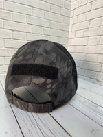 Бейсболка чёрный питон с липучкой сетка