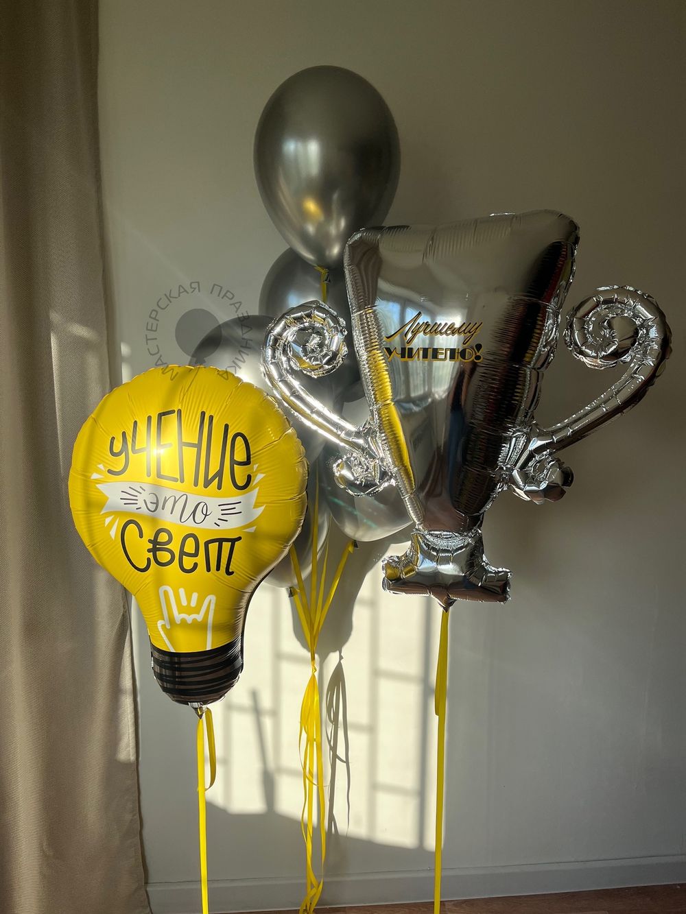 Воздушные шары "Учение - это свет" №8565 