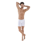 Белые удлиненные трусы-боксеры Caribbean Long Boxer (Размер: XL) (Цвет: белый)