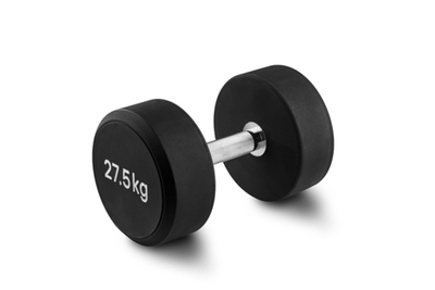 Гантель 27,5 кг PU (черный)