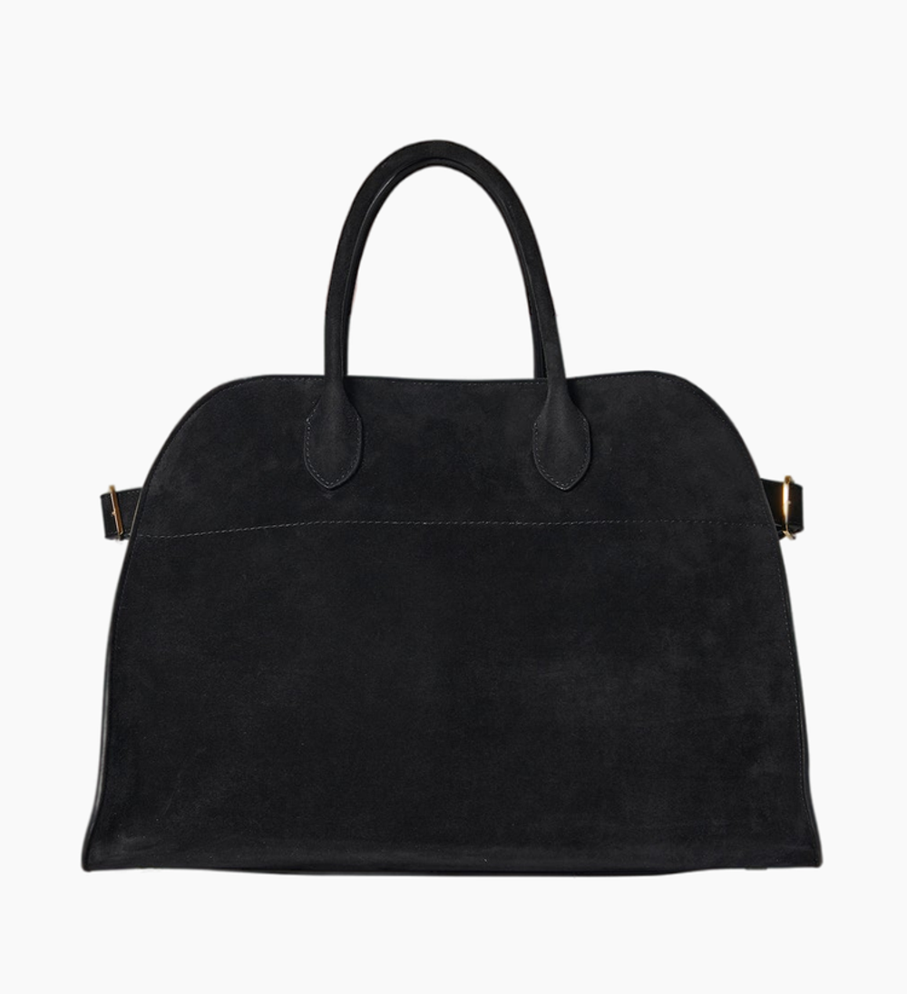 Сумка The Row Soft Margaux 15 Bag in Suede Black