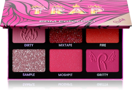 Rude Cosmetics EDM Collection - Палетка теней для век оттенок Trap, 6 g