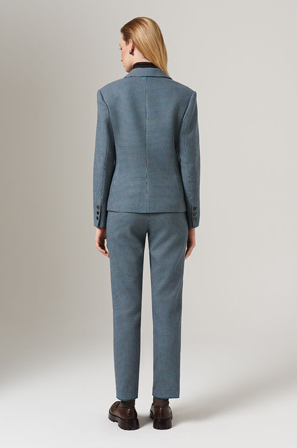 1897 Жакет женский (бирюзово-коричневый)