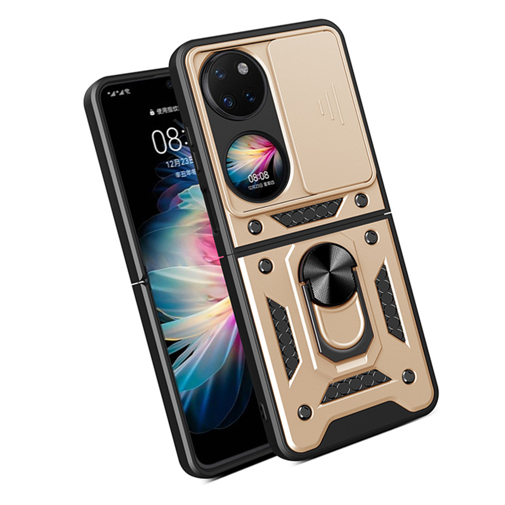 Чехол с кольцом Bumper Case для Huawei P50 Pocket