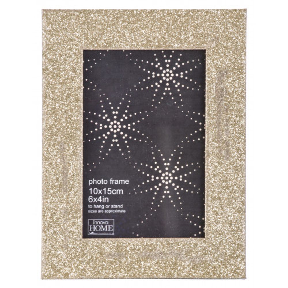 Innova PI00243 фоторамка 10*15cm Glitter , золото, МДФ | Innova