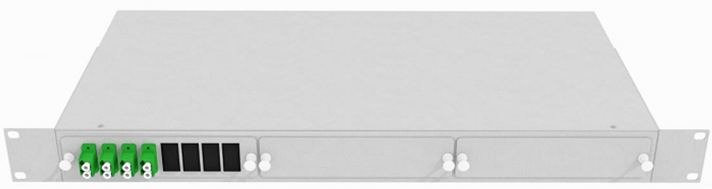 Кросс оптический стоечный  TopLAN КРС-Top-1U-08LC/A-OS2-GY