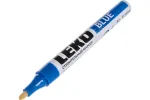 Маркер LEKON Standart с нитроэмалью 4мм, синий, 011604