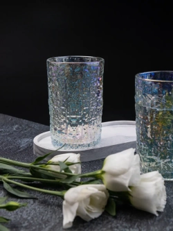 Набор бокалов с узором, 240 мл. 6 шт. Перламутр