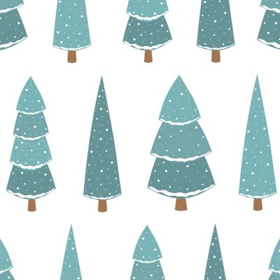 Голубые рождественские елки