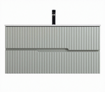 Тумба с раковиной Cezares DUET-N-1200-2C-SO-VPR-P+CZR-8073-120 Зеленая жемчужная