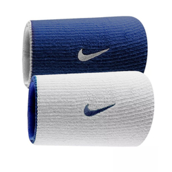 Напульсник теннисный Nike Dri-Fit Double-Wide Wirstbands Home & Away 2P - небесный