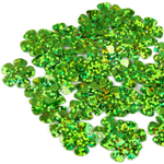 Пайетки фигурные голографические-(цветы)-10гр-14мм-Colibry