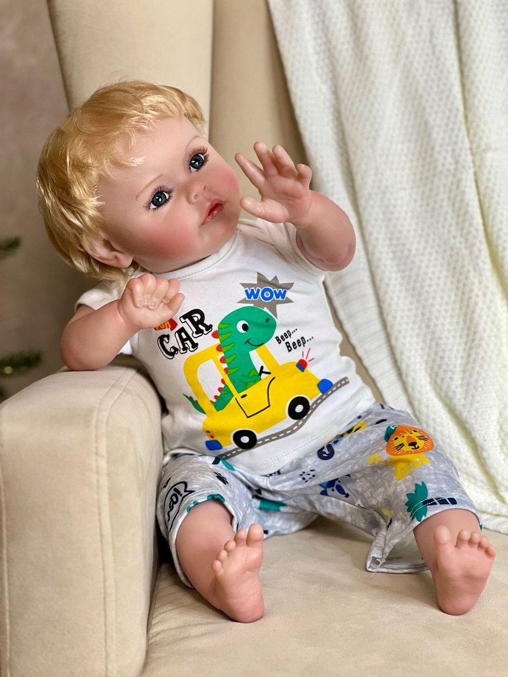 Кукла Реборн мягконабивная 60см в пакете (FA-277)