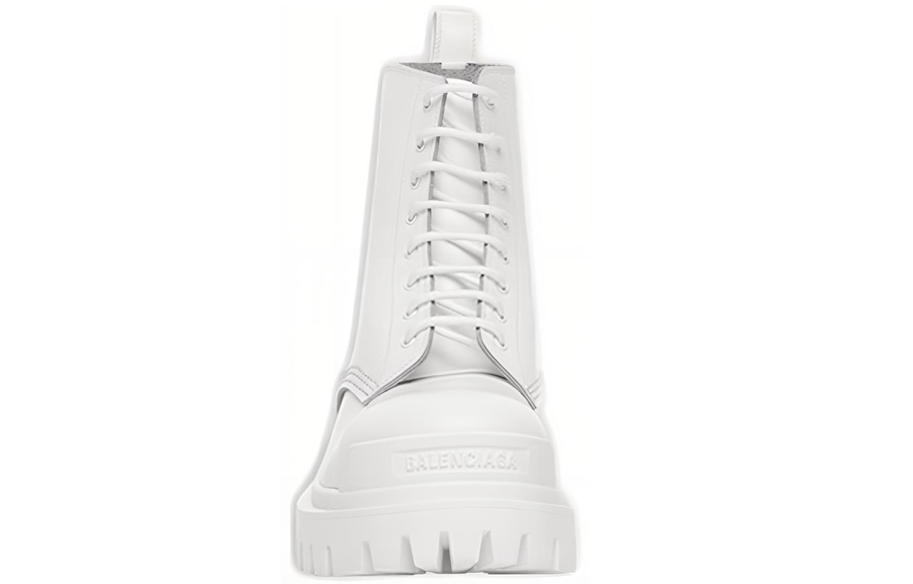 Balenciaga Balenciaga Strike thick-soled short-sleeved Martin boots women's white