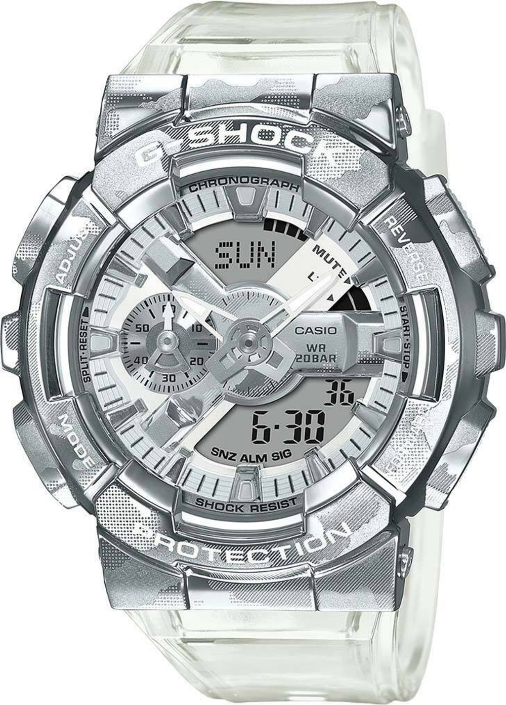 Японские наручные часы Casio G-SHOCK GM-110SCM-1AER с хронографом