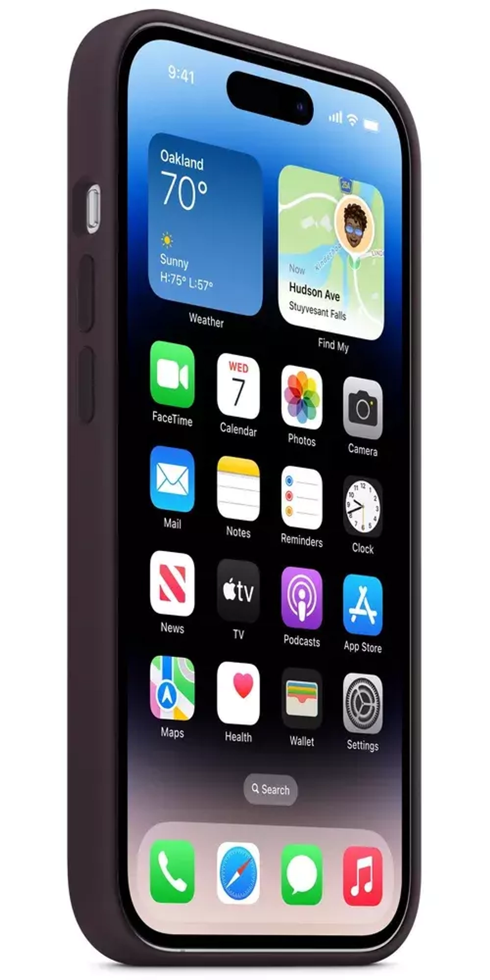 Чехол силиконовый для IPhone 14 Pro Max with MagSafe Elderberry