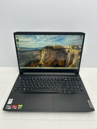 Ноутбук Lenovo IdeaPad Gaming 3 15ACH6 (82K201D1RK) 15.6"/AMD Ryzen 5 5600H/RAM 8GB/SSD 256GB/Nvidia RTX3050 4GB/1920*1080/IPS/DOS/Подсветка кл-ры: LED/Черный. Состояние: Уценка/небольшой след. на матрице от клавиатуры/C1