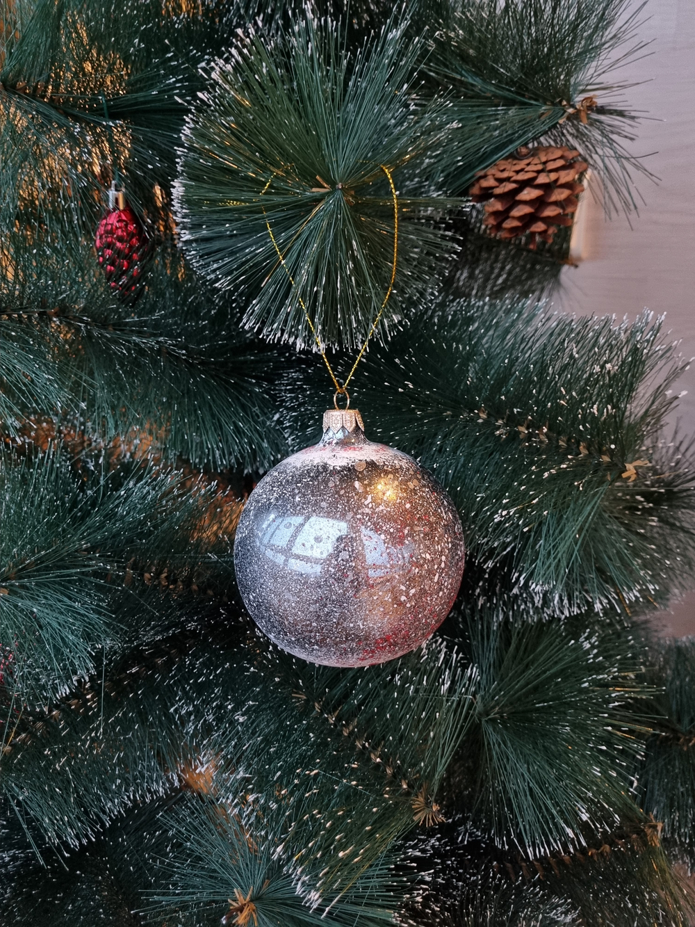 Шар стеклянный "Исакиевский собор",  ручная роспись