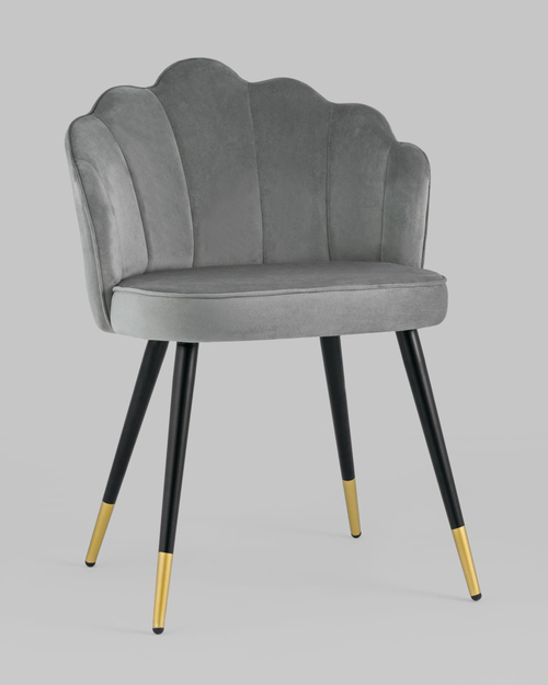 Стул Камилла велюр серый