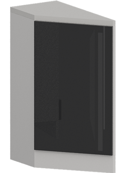 Кухня Модуль ШНТ 300 (левый) Графит / Графит Глянец