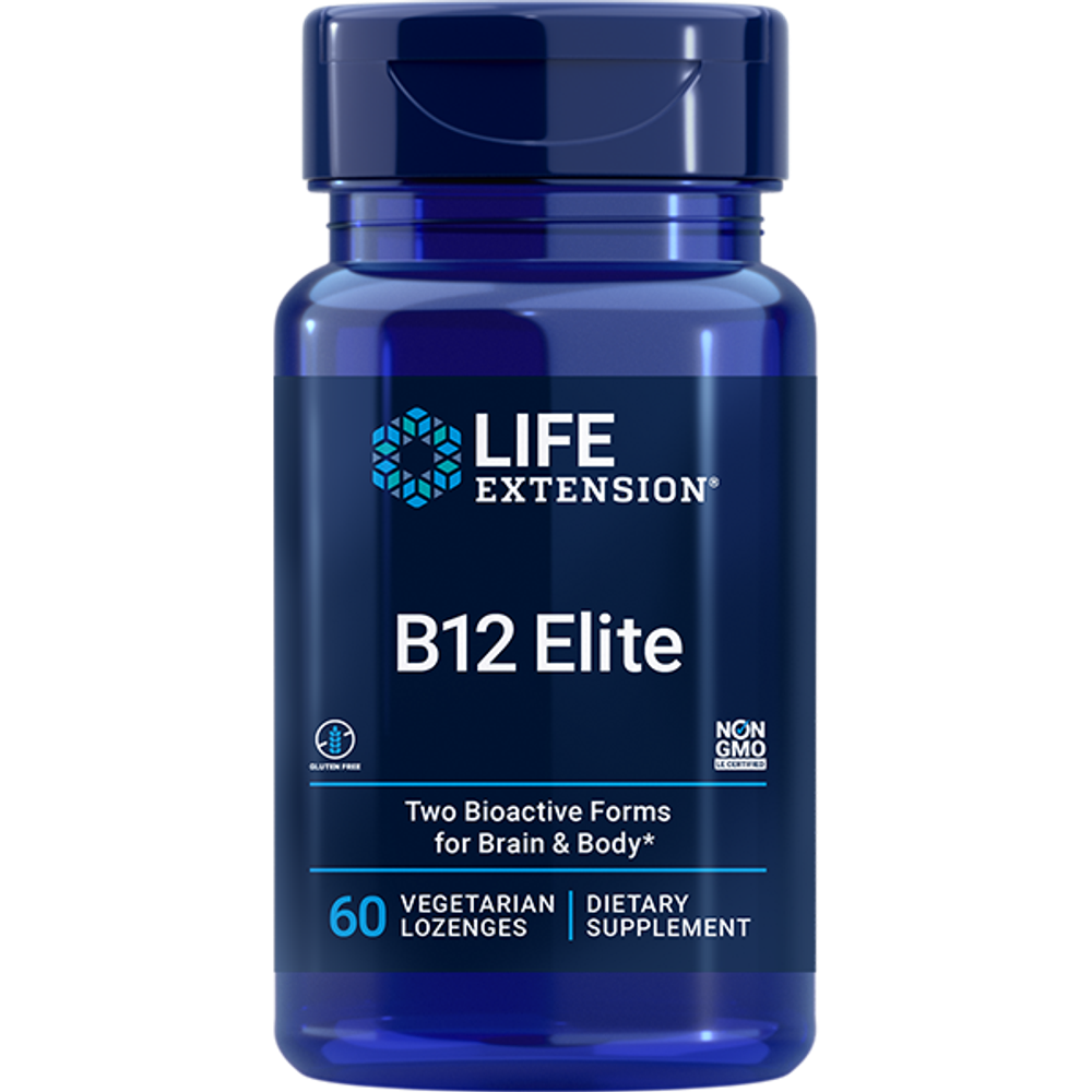 B12 Elite 60 леденцов Life Extension